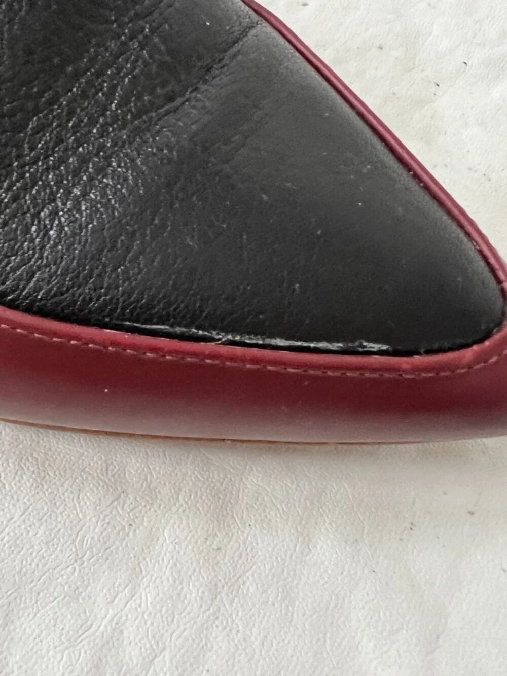 Everlane Modern Point Loafer oxblood red black leather pointed toe womens 9.5 - Picture 12 of 14